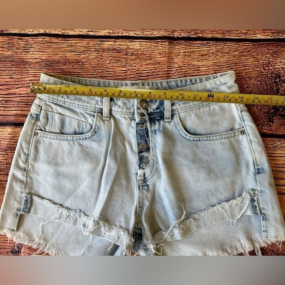 Zara Womens Button Fly Denim‎ Shorts Size 2 - Picture 3 of 7